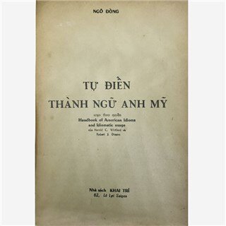 Tự Điển Thành Ngữ Anh Mỹ