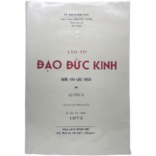 Lão Tử Đạo Đức Kinh Quốc Văn Giải Thích Quyển 2