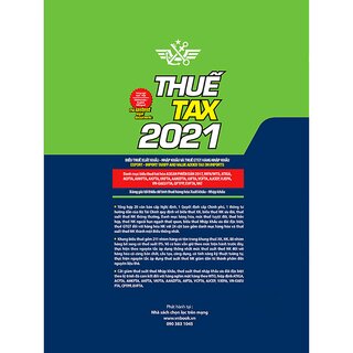 Thuế TAX 2021 - Biểu Thuế Xuất Khẩu - Nhập Khẩu Và Thuế GTGT Hàng Nhập Khẩu (Song Ngữ Anh - Việt)