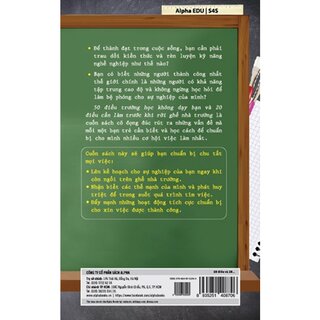 50 Điều Trường Học Không Dạy Bạn Và 20 Điều Cần Làm Trước Khi Rời Ghế Nhà Trường